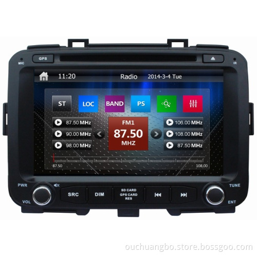 Ouchuangbo Auto Radio DVD GPS Navigation Kia Carens 2013 Bluetooth TV SWC Stereo System